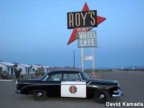 Police car at Roy's.