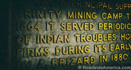 Indian Troubles on the Jacoby historical marker.