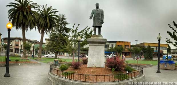 William McKinley statue in Arcata Plaza.