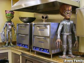 Aliens in the kitchen.