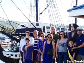 Pirate ship tour group.