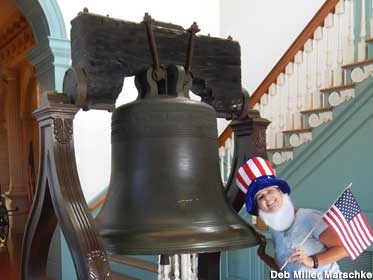 Liberty Bell replica.