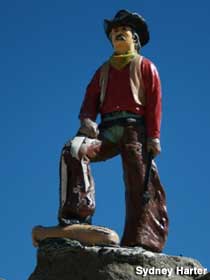 Cowboy statue.