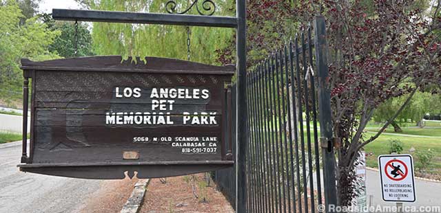 Cemetery of the hairy stars: Los Angeles Pet Memorial Park has welcomed the furry and famous since 1928.