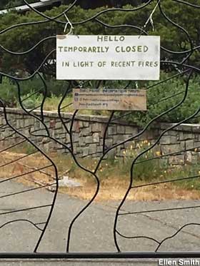 Closed sign, May 2018.