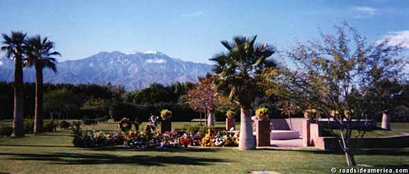 View of Sonny's resting place.