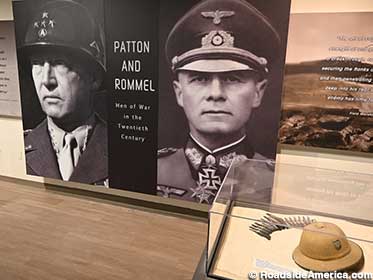 Patton admired Rommel's tank skills, but never faced him in battle.