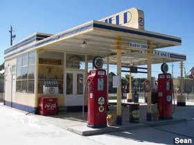 Restored Richfield gas station.