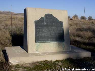 Arroyo de Cantua historical marker.