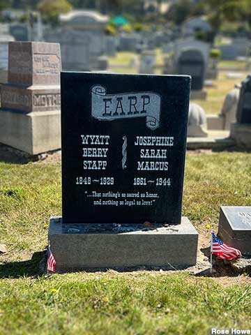 Wyatt Earp's grave.