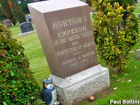 Norton I tombstone.