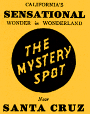 Mystery Spot brochure detail.