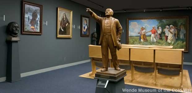 Lenin was carved from wood in the 1950s by a sculptor from Transylvania.