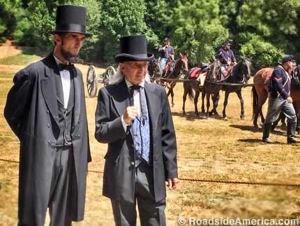 Abraham Lincoln and Alexander Stephens.