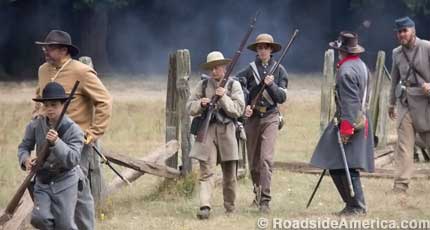 Confederate troops.