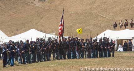 Civil War Days - Union flanking maneuver.