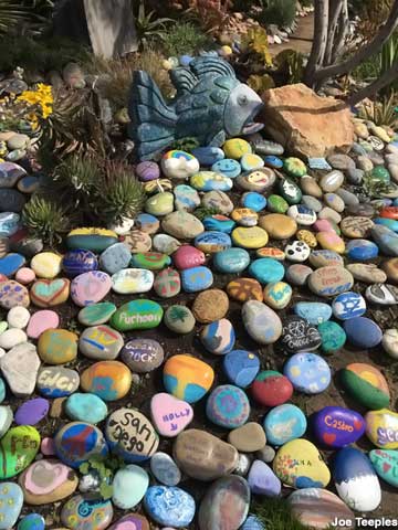 Encinitas, CA - Hand-Painted Rock Garden