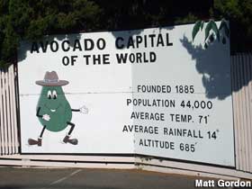 Avocado Capital welcome sign.