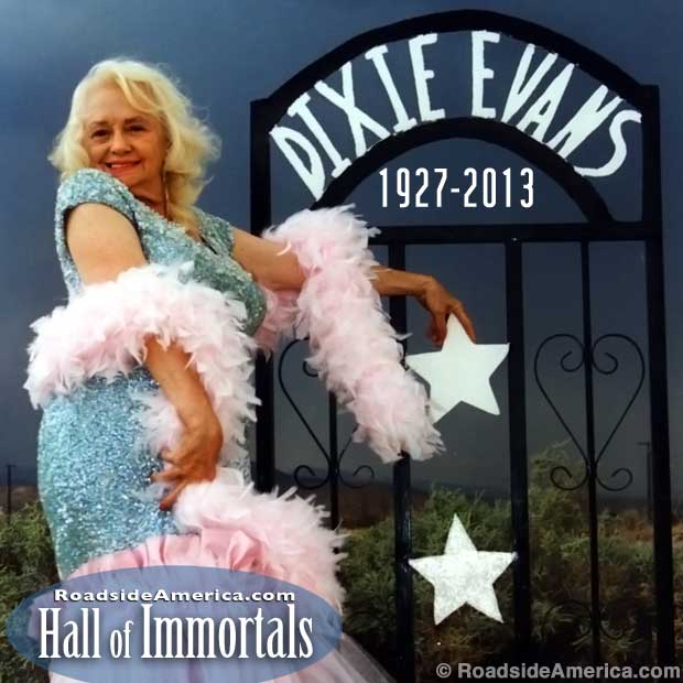 Dixie Evans, 1927-2013.