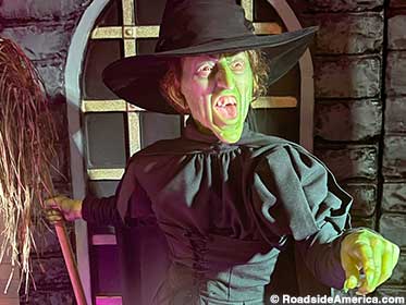 Margaret Hamilton as The Wicked Witch of the West.