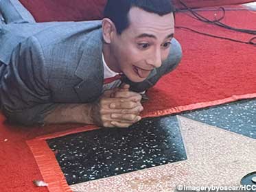 Pee wee Herman was awarded his Star in 1988.