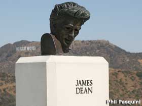 James Dean bust.