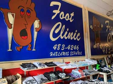 Foot Clinic sign.