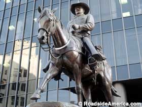 John Wayne statue.