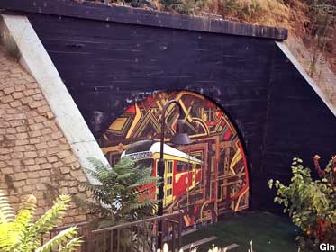 Tunnel mural.