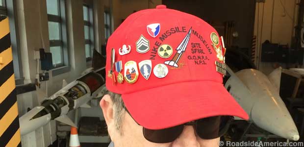 Docent cap military flair.