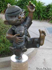Dennis the Menace replacement statue.