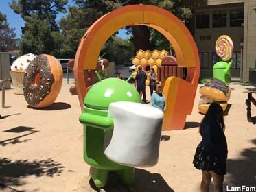 Google's Android Statue Garden.
