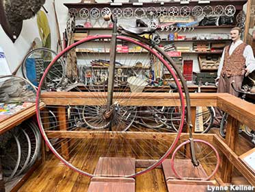 Early bicycle.