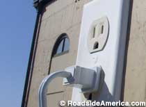 Giant Wall Outlet and Plug.