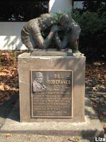 Bill Soberanes Wrist Wrestling statue.