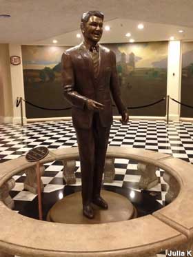 Ronald Reagan statue.