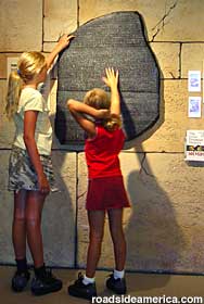 Rosetta Stone replica.