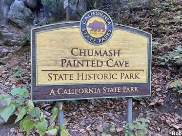 State park entrance sign.