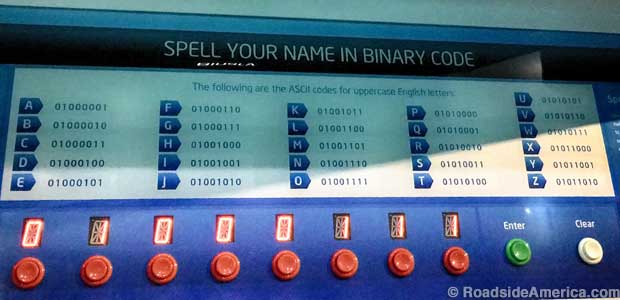 Attempt to write your name in binary code.