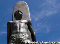 Surfer Statue.