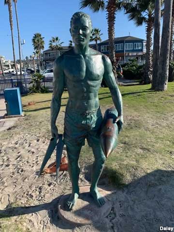 Lifeguard statue.