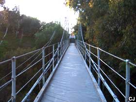 Suspension bridge.