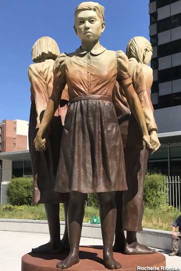 Comfort Women Column of Strength Statue.