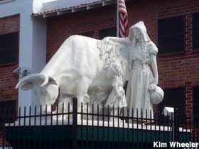 Adohr Milkmaid statue.
