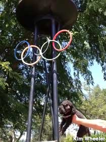 Olympic cauldron.