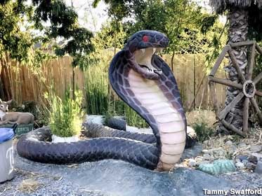Serpent statue.