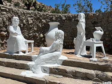 Figures in Desert Christ Park.