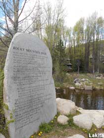 Rocky Mountain High monument.