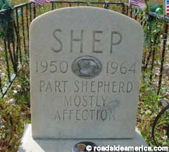 Shep tombstone.