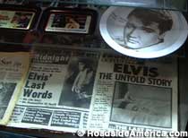 Elvis memorabilia.